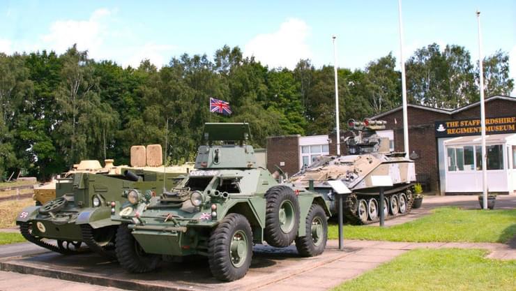 Staffs regiment tanks in place of the trenches image Terry Fidgeon Courtesy of The Staffordshire Regiment Museum